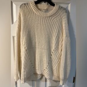 American Eagle White Sweater